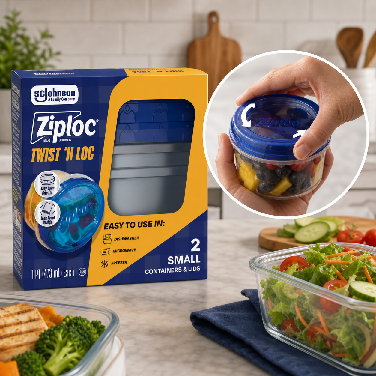 Meal Prep Container - Recipientes de Almacenamiento de Alimentos con