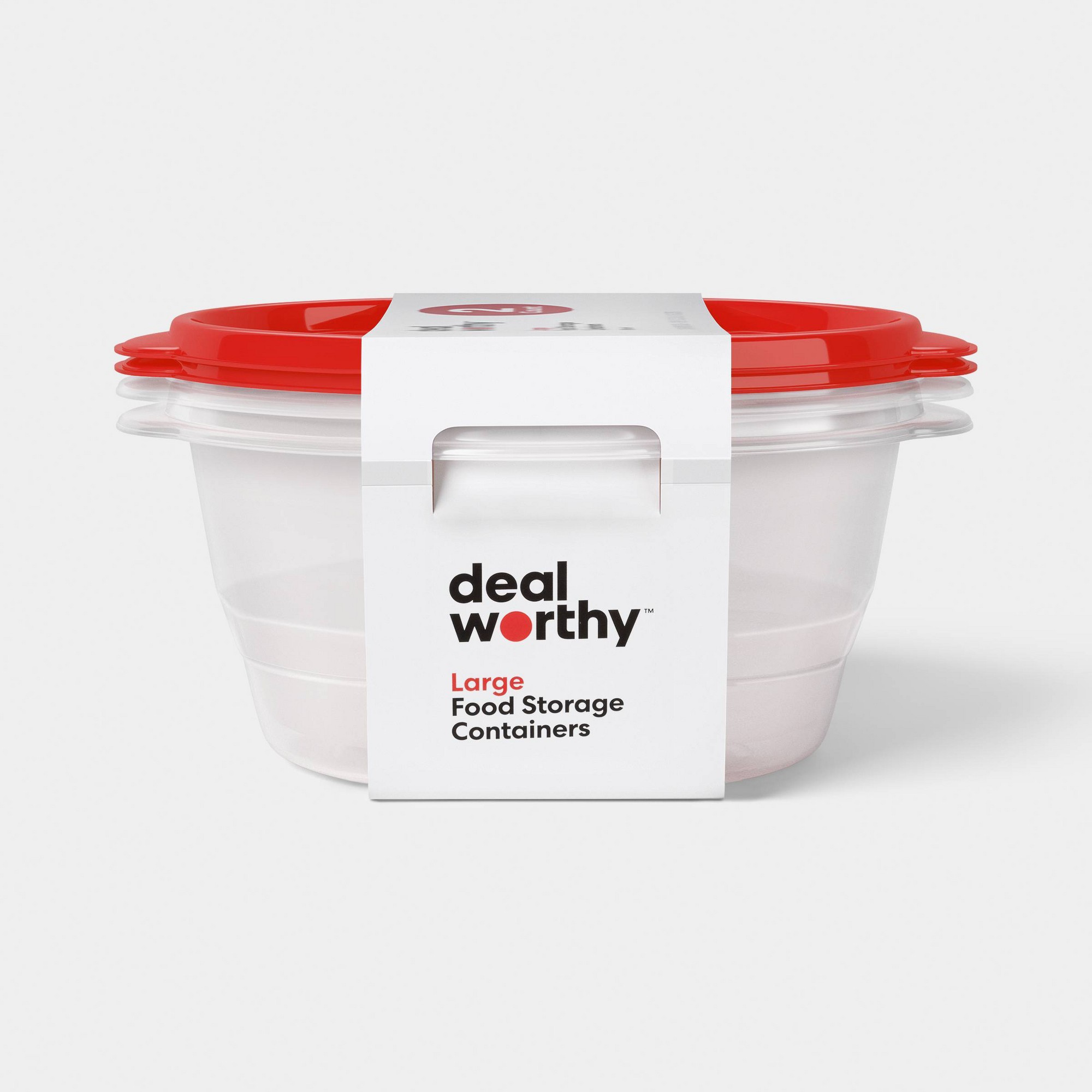 Meal Prep Container - Recipientes Redondos Grandes de 2ct para