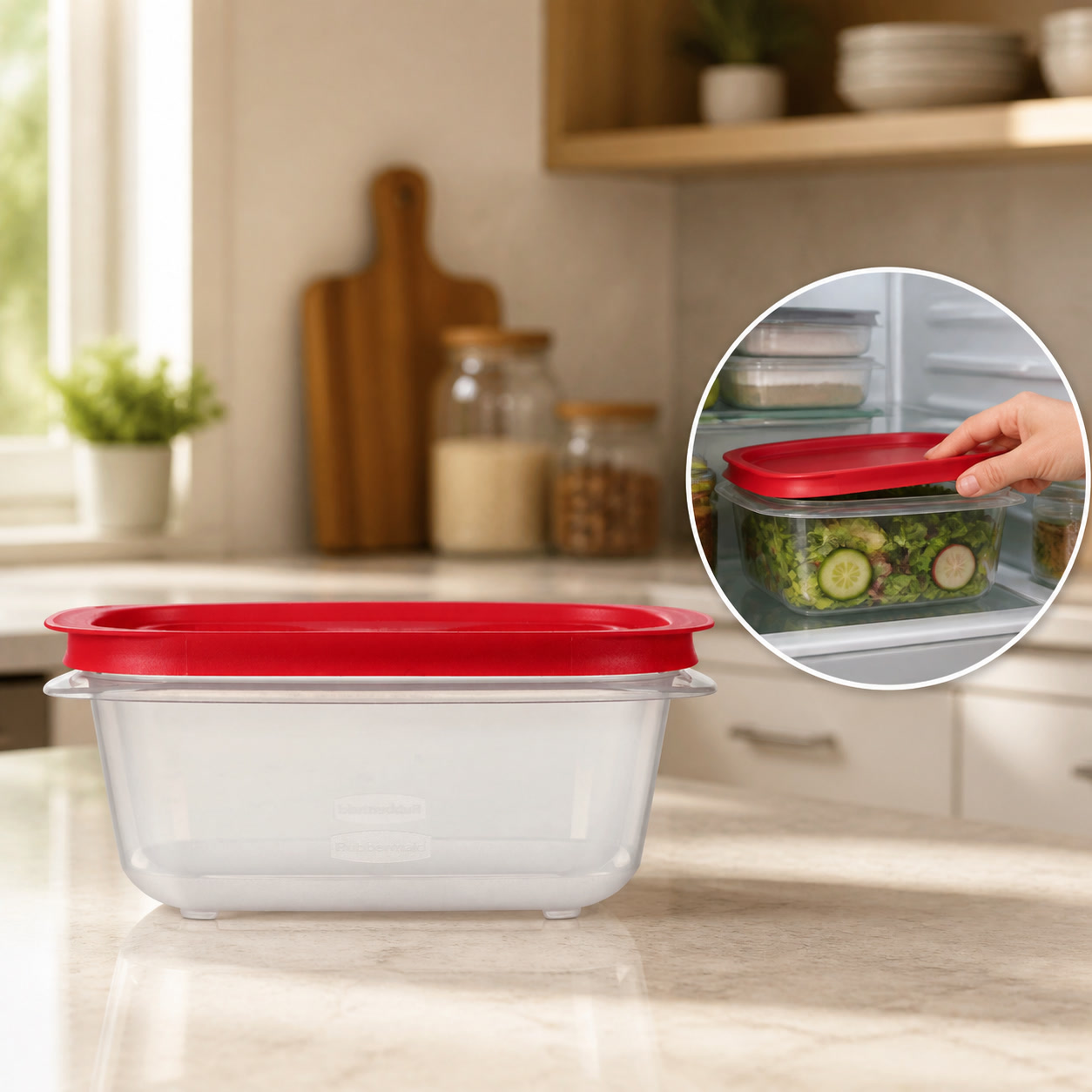 Meal Prep Container - Contenedor Rectangular para Almacenamiento de Alimentos