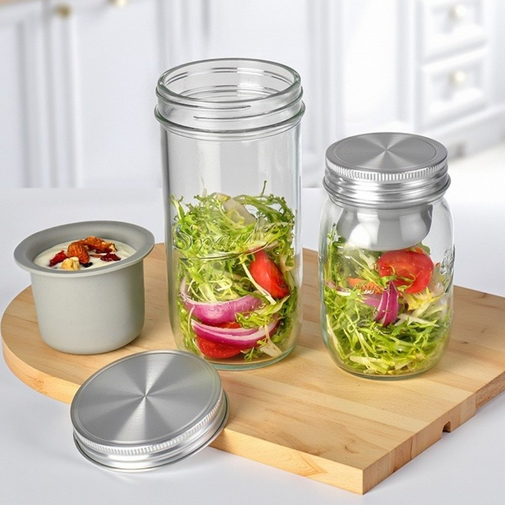 Meal Prep Weekly - Frascos de Vidrio para Ensaladas de