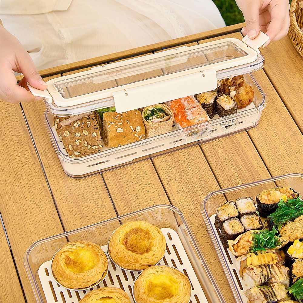 Meal Prep Pasta - Contenedor Transparente para Almacenamiento de Frutas,