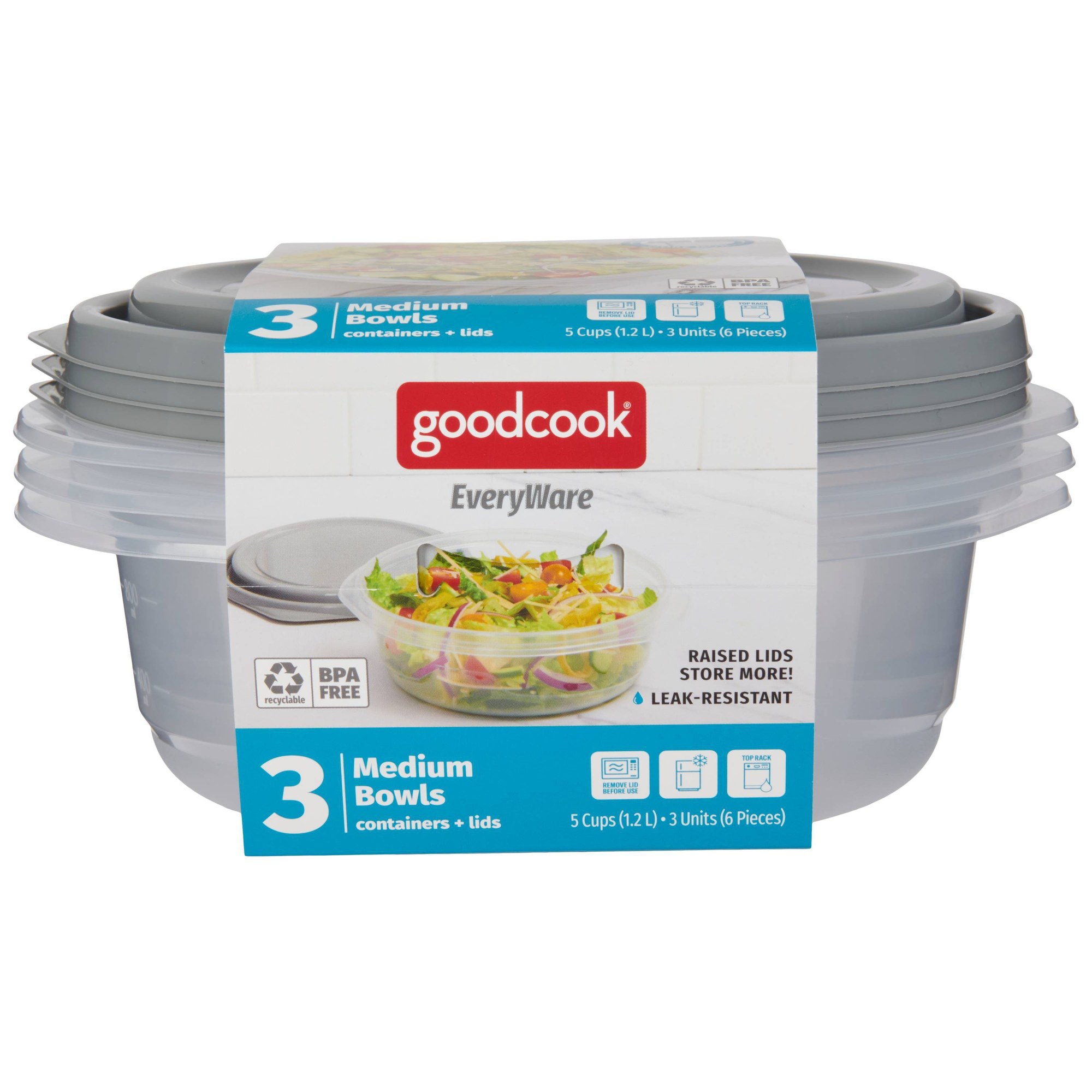 6 recipientes redondos de 5 ta - Meal Prep Container reseña y precio