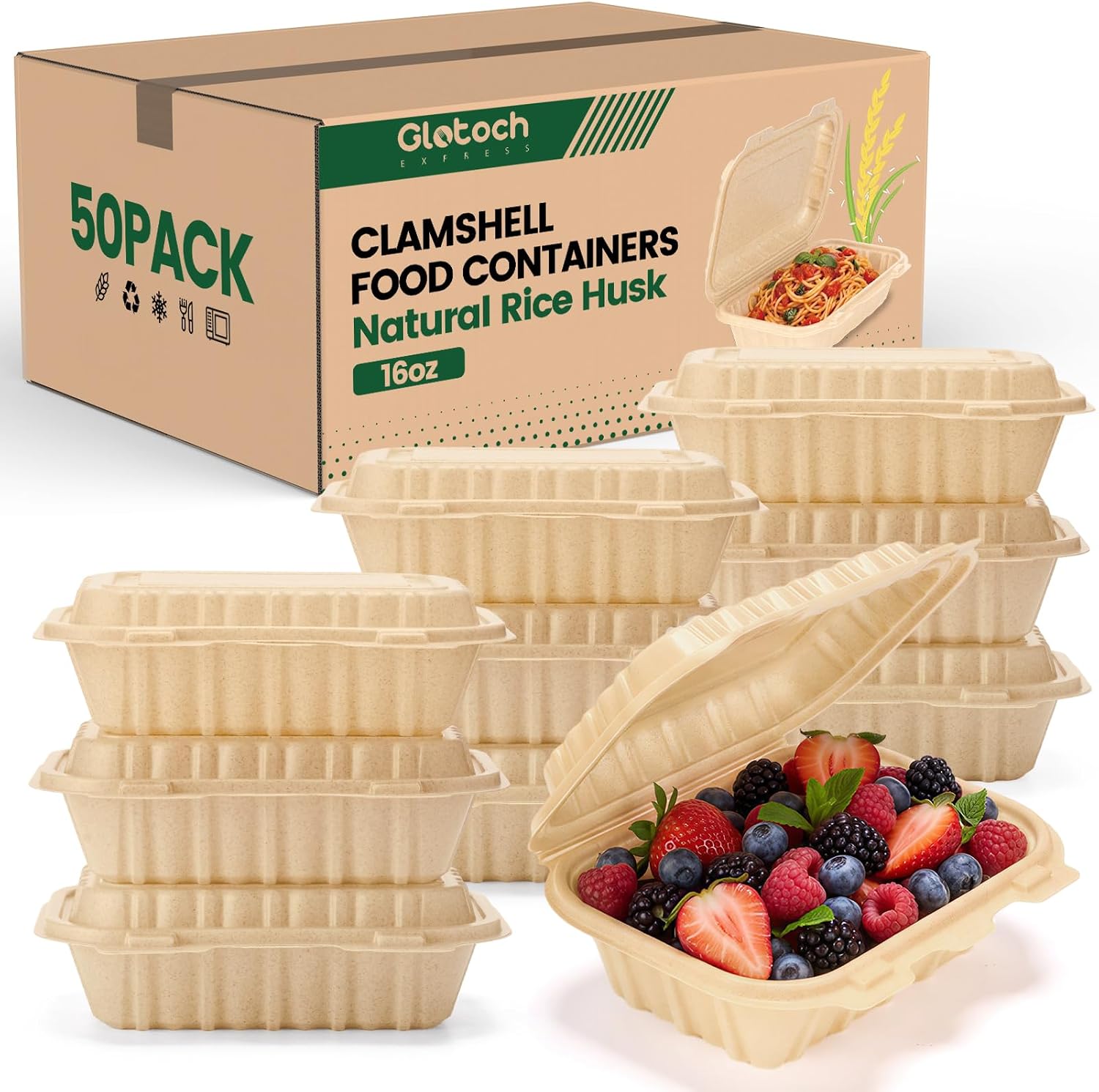 Paquete de 50 Contenedores Des - Meal Prep Container reseña y precio