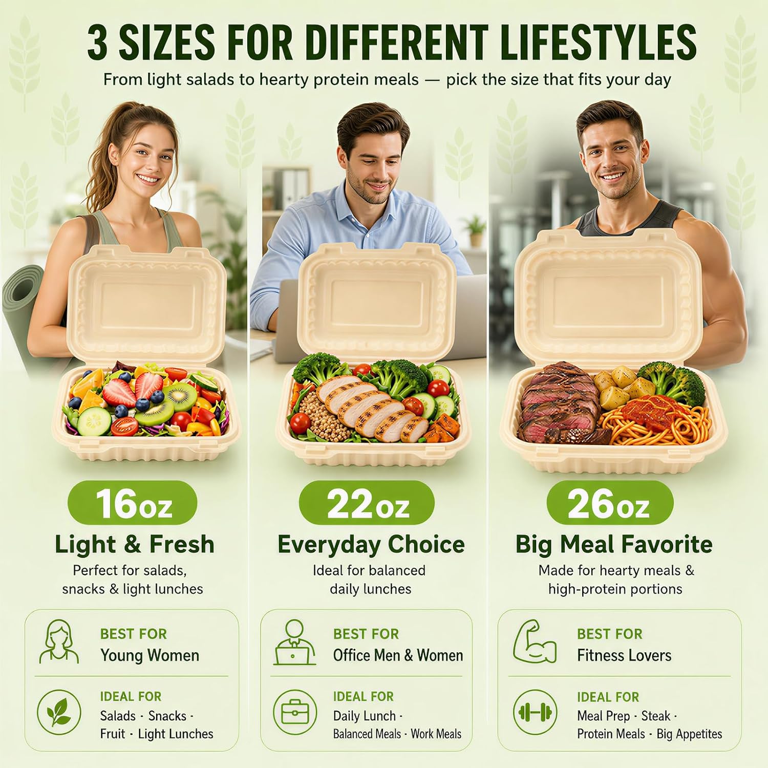 Paquete de 50 Contenedores Des - Meal Prep Container reseña y precio