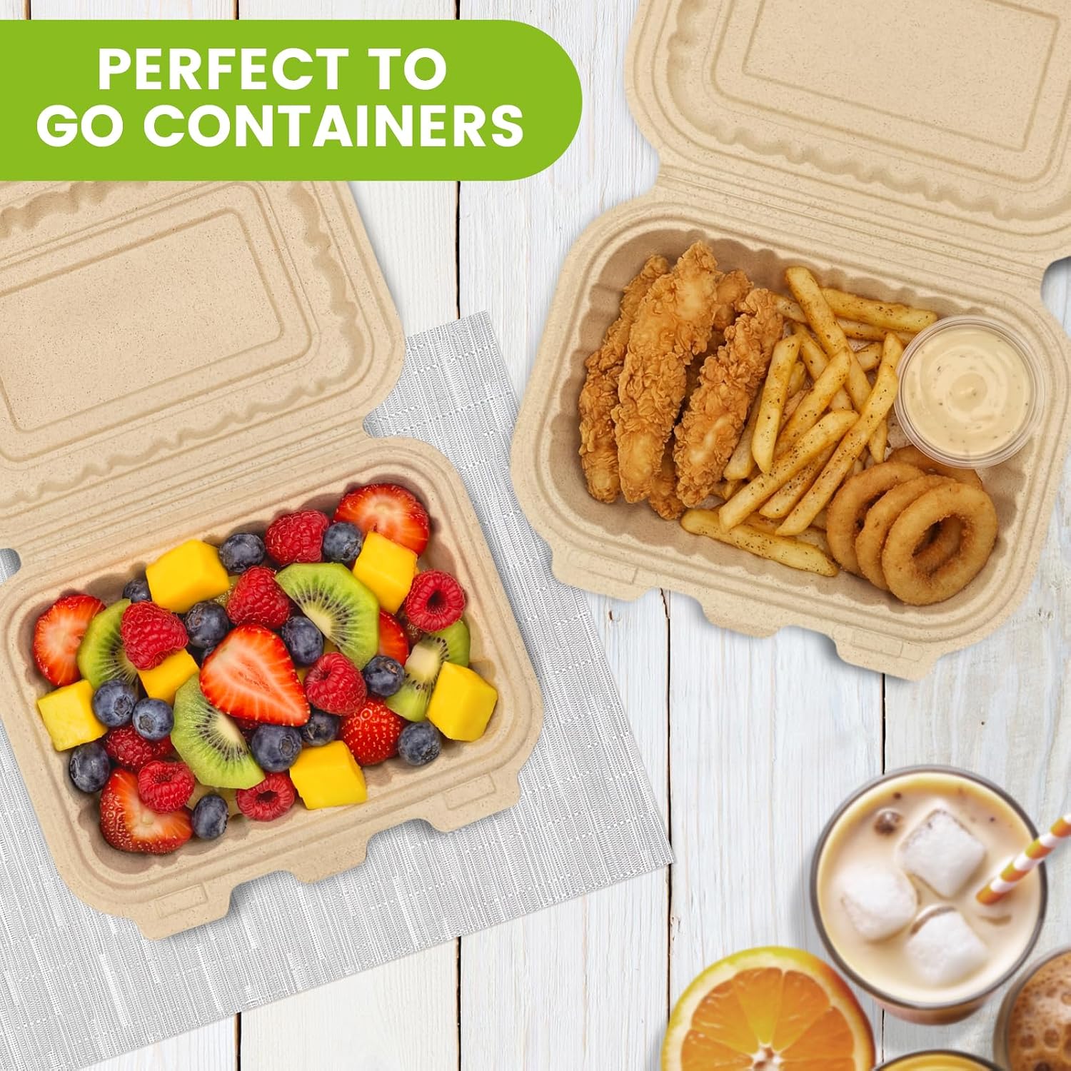 Paquete de 50 Contenedores Des - Meal Prep Container reseña y precio