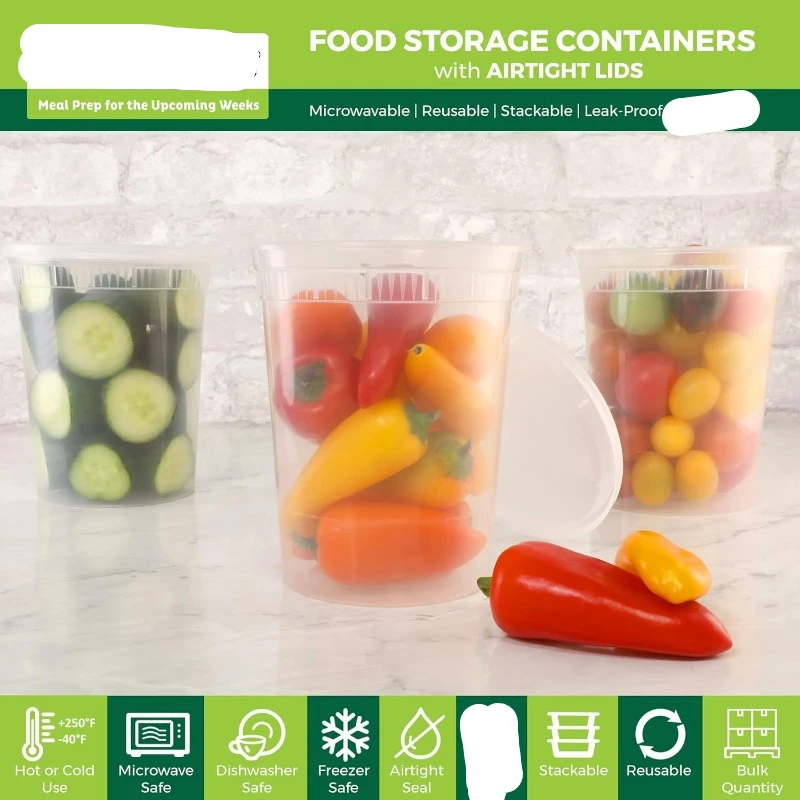 Contenedores de plástico con t - Meal Prep Container reseña y precio