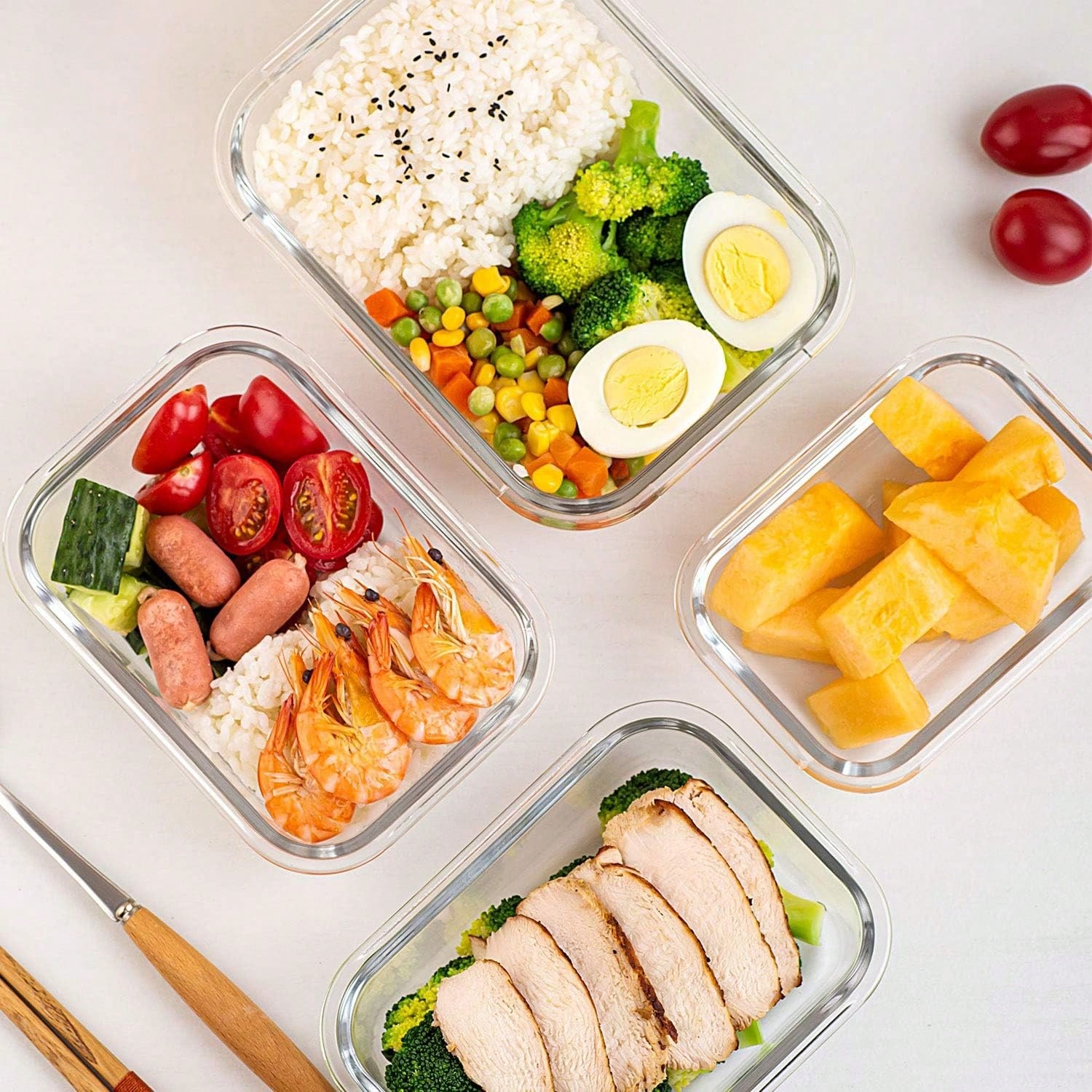 Paquete de 10 recipientes de v - Meal Prep Container reseña y precio