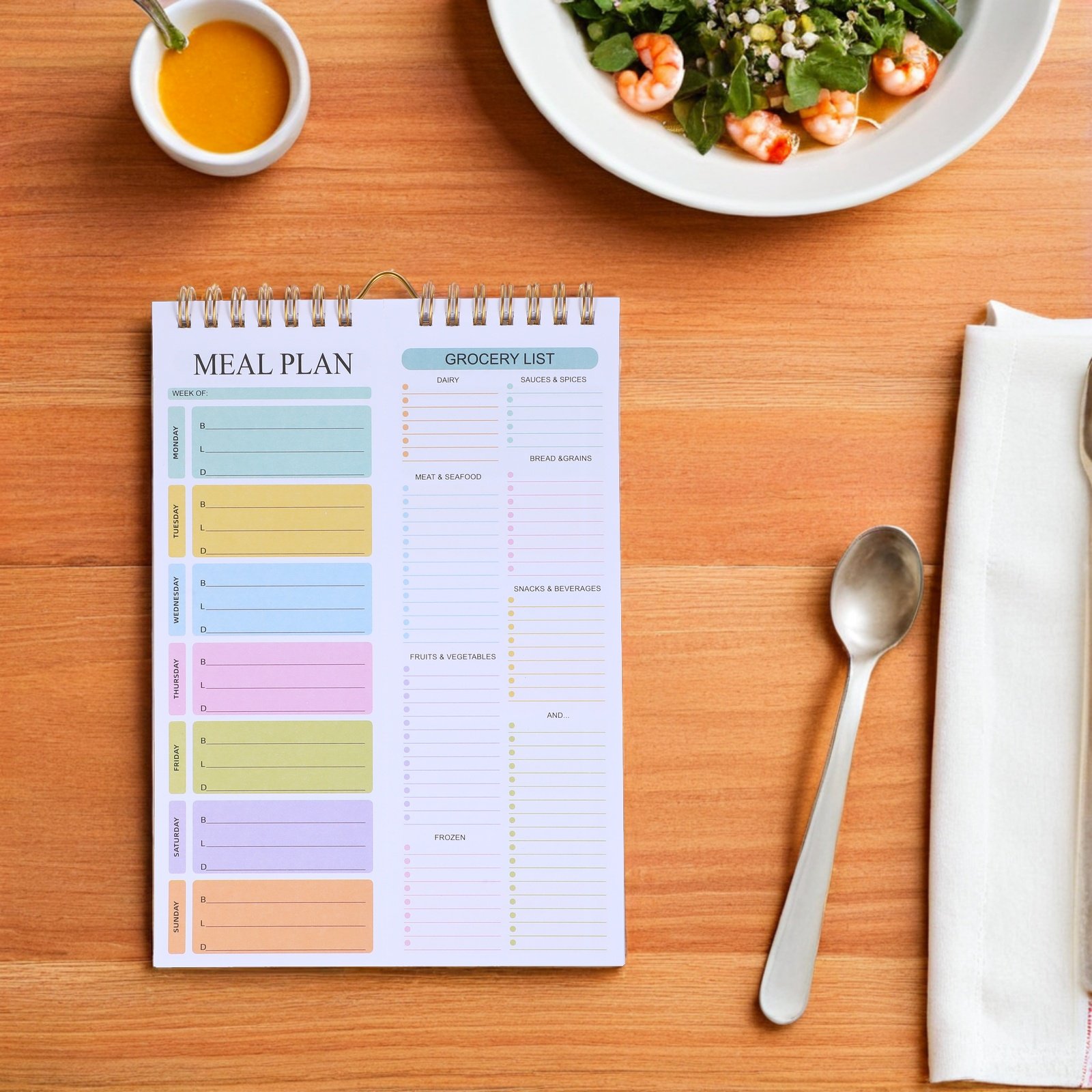 Cuaderno Planificador de Comid - Meal Prep Weekly reseña y precio