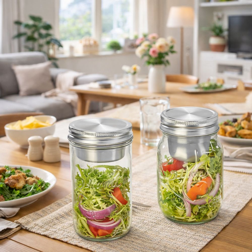 Frascos de Vidrio para Ensalad - Meal Prep Weekly reseña y precio