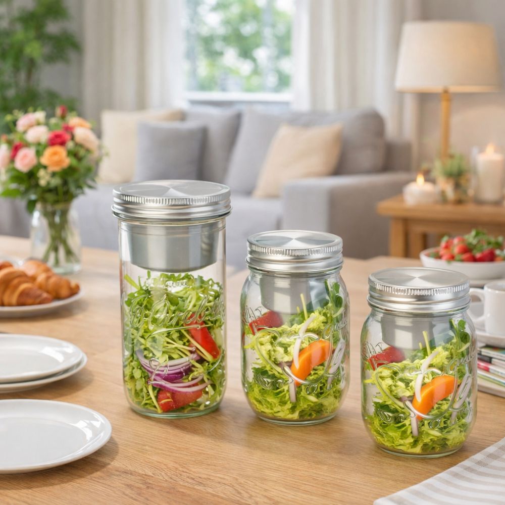 Frascos de Vidrio para Ensalad - Meal Prep Weekly reseña y precio