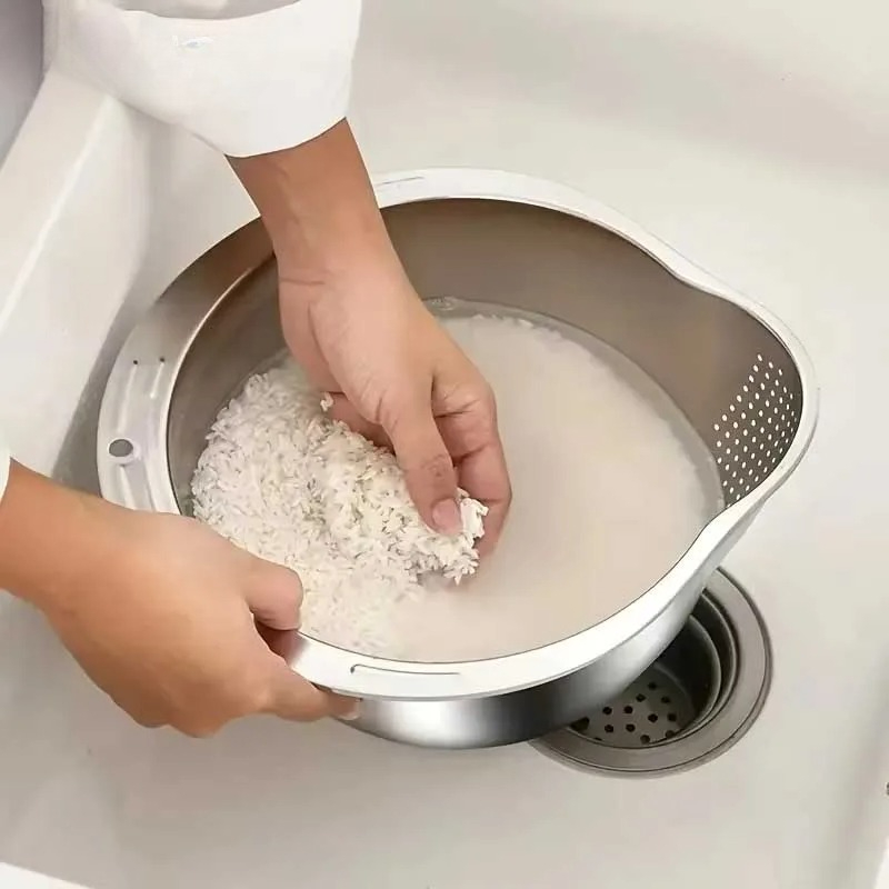 Colador de Acero Inoxidable An - Meal Prep Pasta reseña y precio