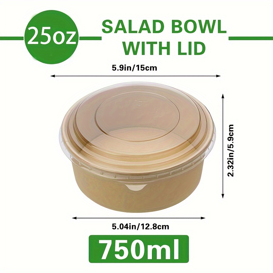 Paquete de 25 Oz/750Ml 25/50 t - Meal Prep Container reseña y precio