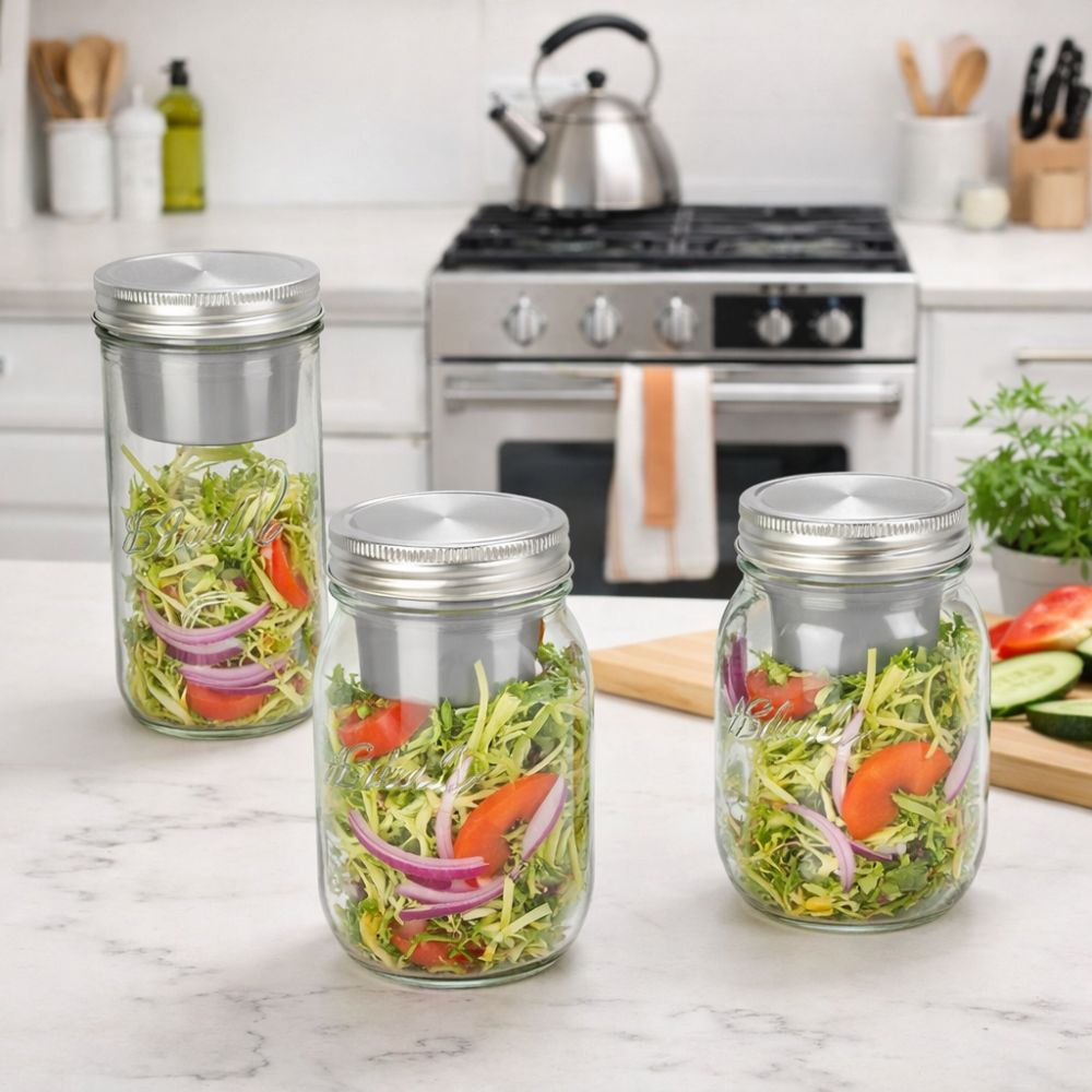 Frascos de Vidrio para Ensalad - Meal Prep Weekly reseña y precio