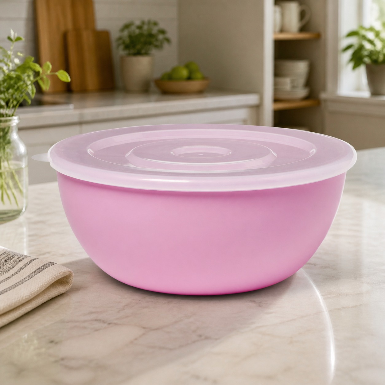 Tazón Rosa con Tapa a Juego, C - Meal Prep Container reseña y precio